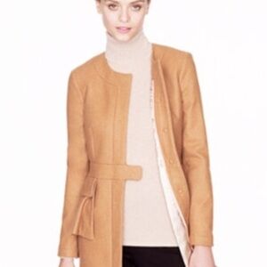 J. Crew By Nello Gori Tan Wool Cashmere Jacket Size 2